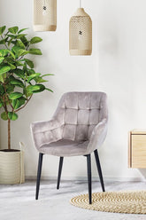 Virginia Taupe Polsterstuhl 4er Set